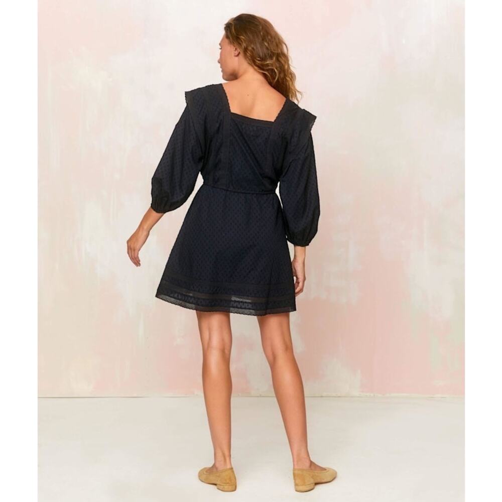 Christy Dawn The Anne Dress Black Anthracite Sz Large Cottagecore Praire Peasant - Picture 10 of 10